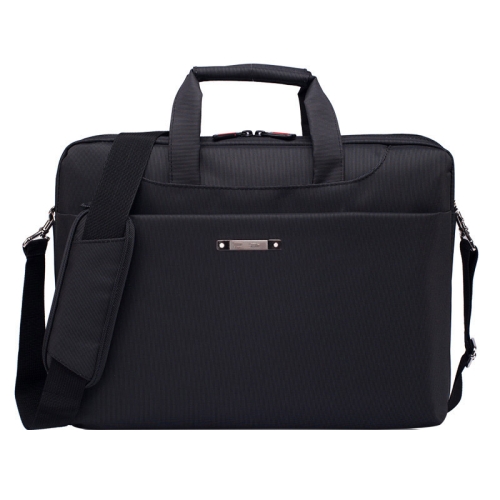 14.1 inch Portable One Shoulder Waterproof Nylon Laptop Bag, Black (301#)